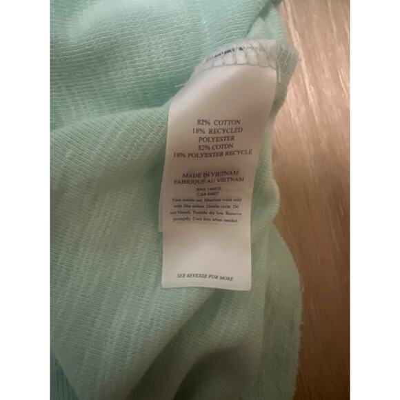 Faherty Short Sleeve Terry Cloth Polo Shirt Mens M Seafoam Green Cotton Polyeste - Picture 6 of 7